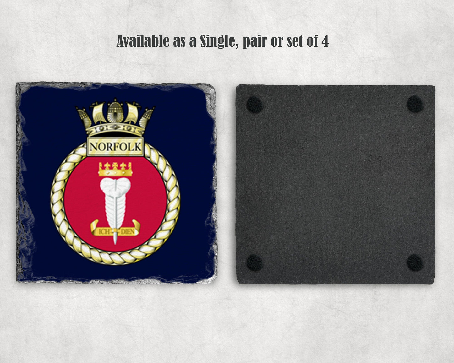 HMS Norfolk - Slate Coaster