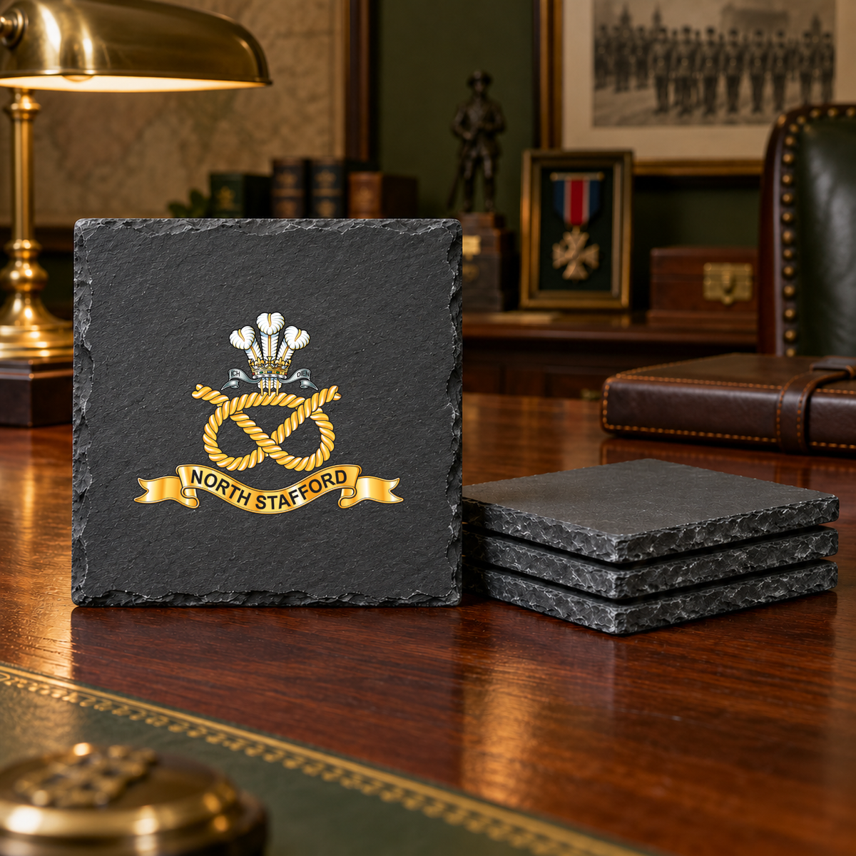 North Staffordshire - Slate Coaster Set | The Crafty Black Dog