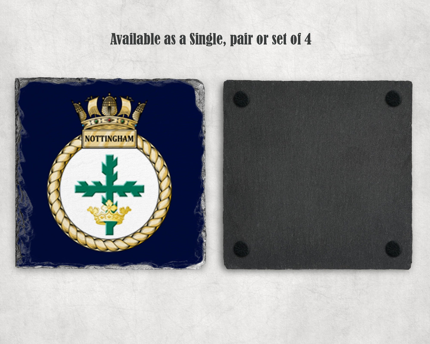 HMS Nottingham - Slate Coaster
