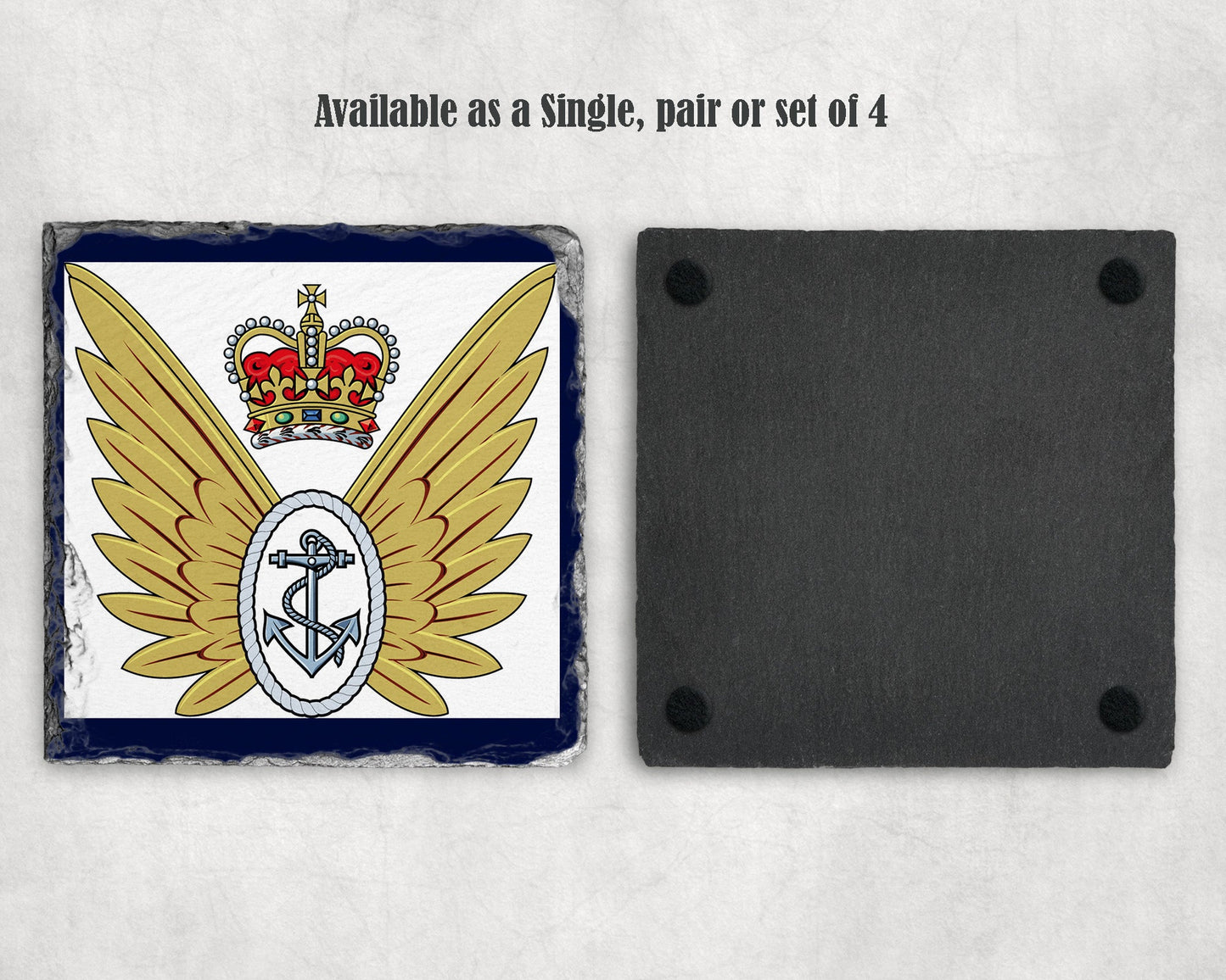 Fleet Air Arm Observer Wings - Slate Coaster