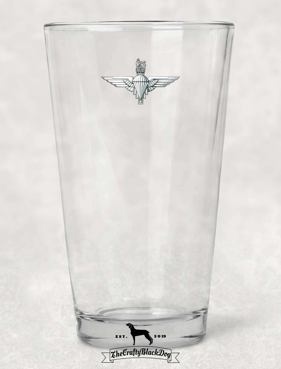 Parachute Regiment - Pint Glass (New King's Crown)