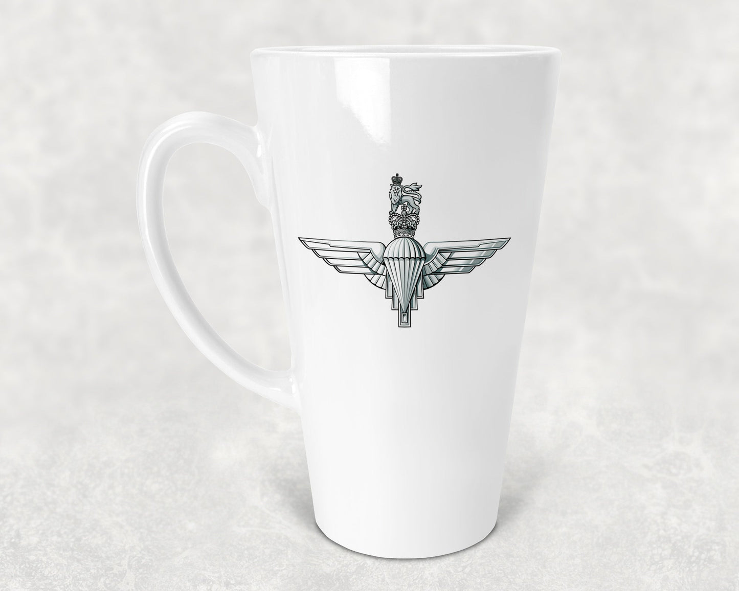 Parachute Regiment Cap Badge - Latte Mug 17oz