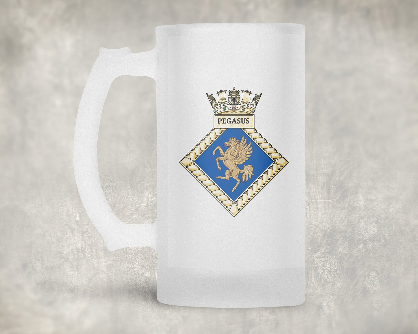 HMS Pegasus - Frosted Stein/Tankard/Beer Mug - Frosted Stein/Tankard/Beer Mug