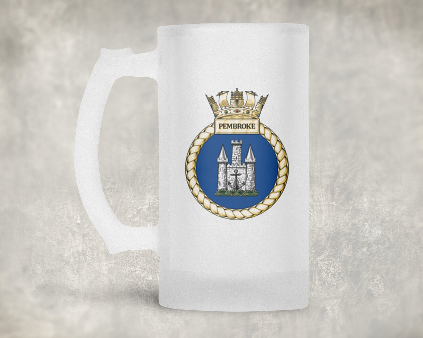 HMS Pembroke - Frosted Stein/Tankard/Beer Mug - Frosted Stein/Tankard/Beer Mug