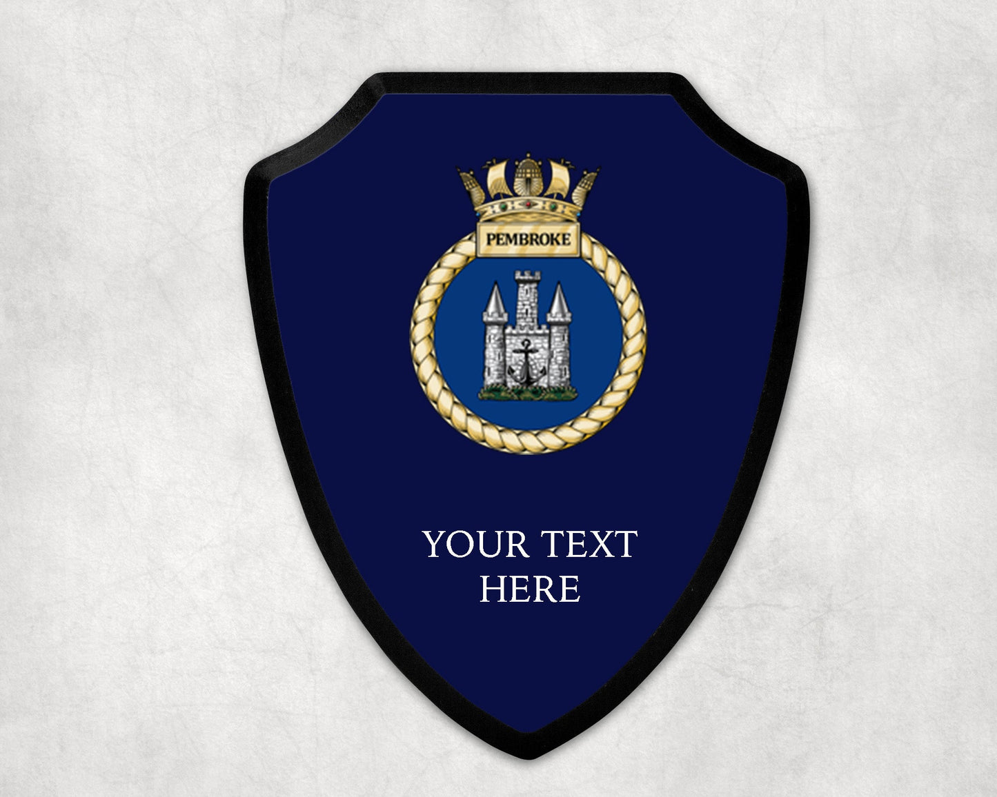 HMS Pembroke - Royal Navy Printed Wall Shield