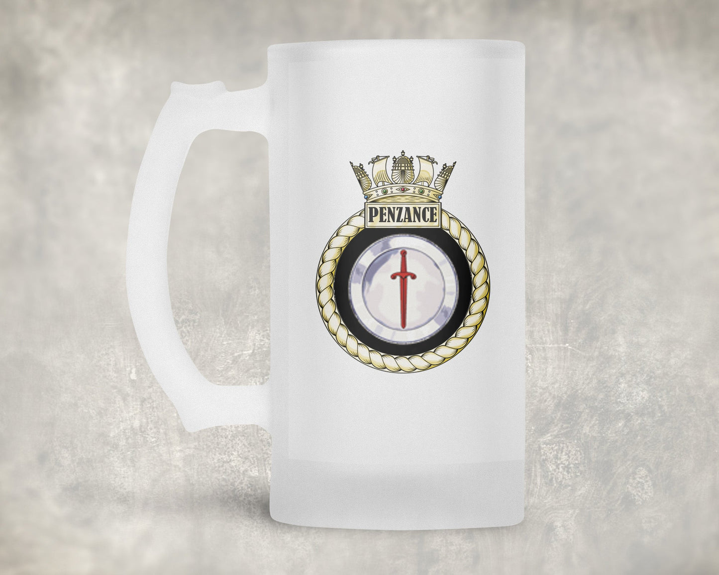 HMS Penzance - Frosted Stein/Tankard/Beer Mug - Frosted Stein/Tankard/Beer Mug