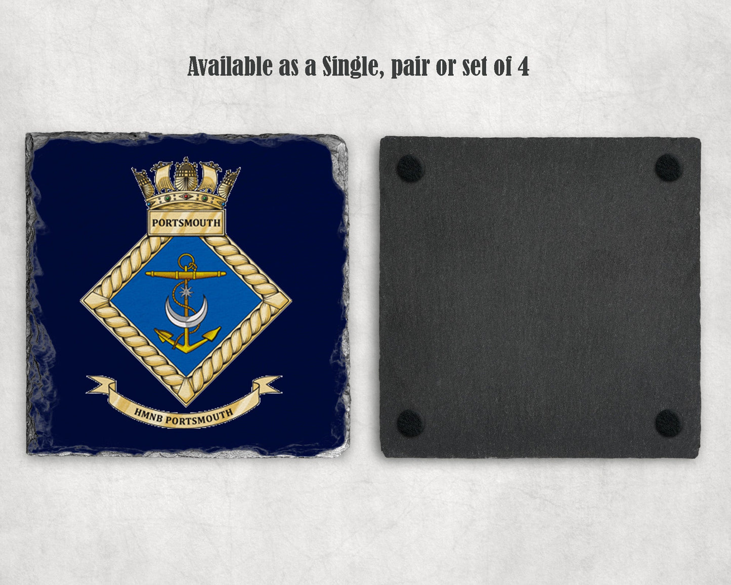 HMNB Portsmouth - Slate Coaster