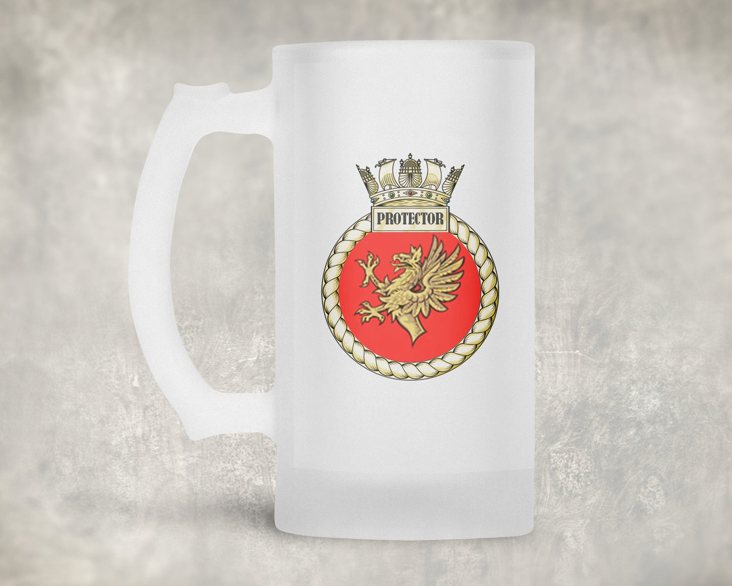 HMS Protector - Frosted Stein/Tankard/Beer Mug - Frosted Stein/Tankard/Beer Mug
