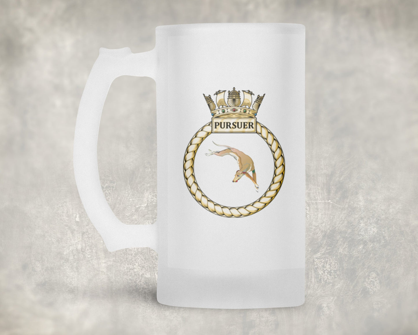 HMS Pursuer - Frosted Stein/Tankard/Beer Mug - Frosted Stein/Tankard/Beer Mug
