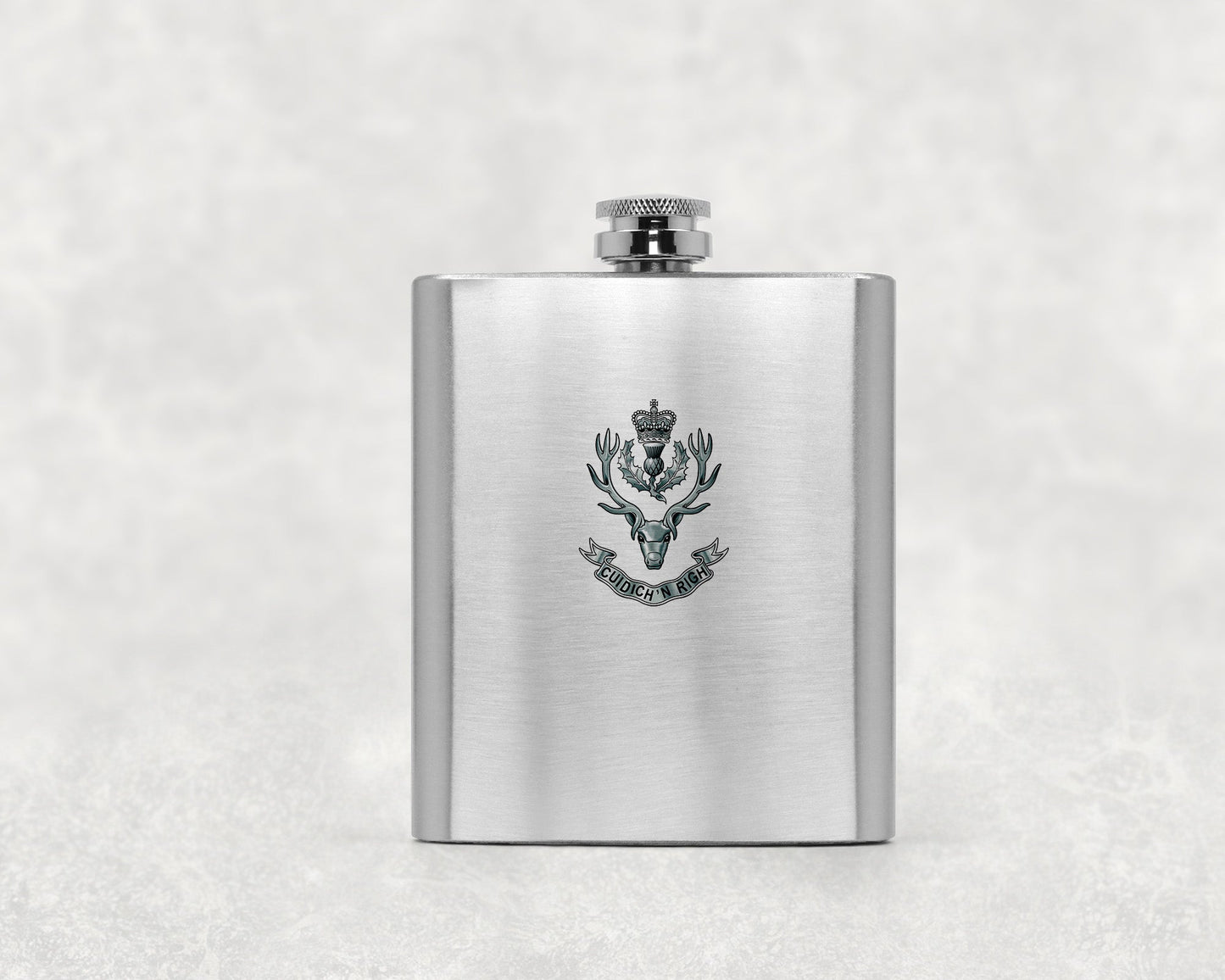 Queen's Own Highlanders (Seaforth and Camerons) - Hip Flask