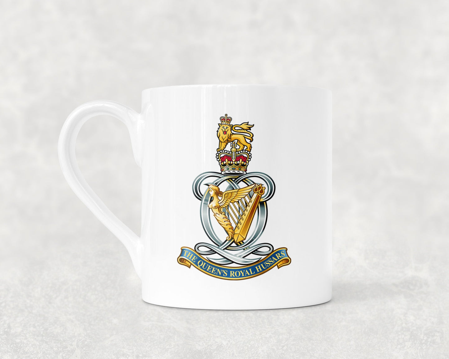 Queen's Royal Hussars - Bone China Mug