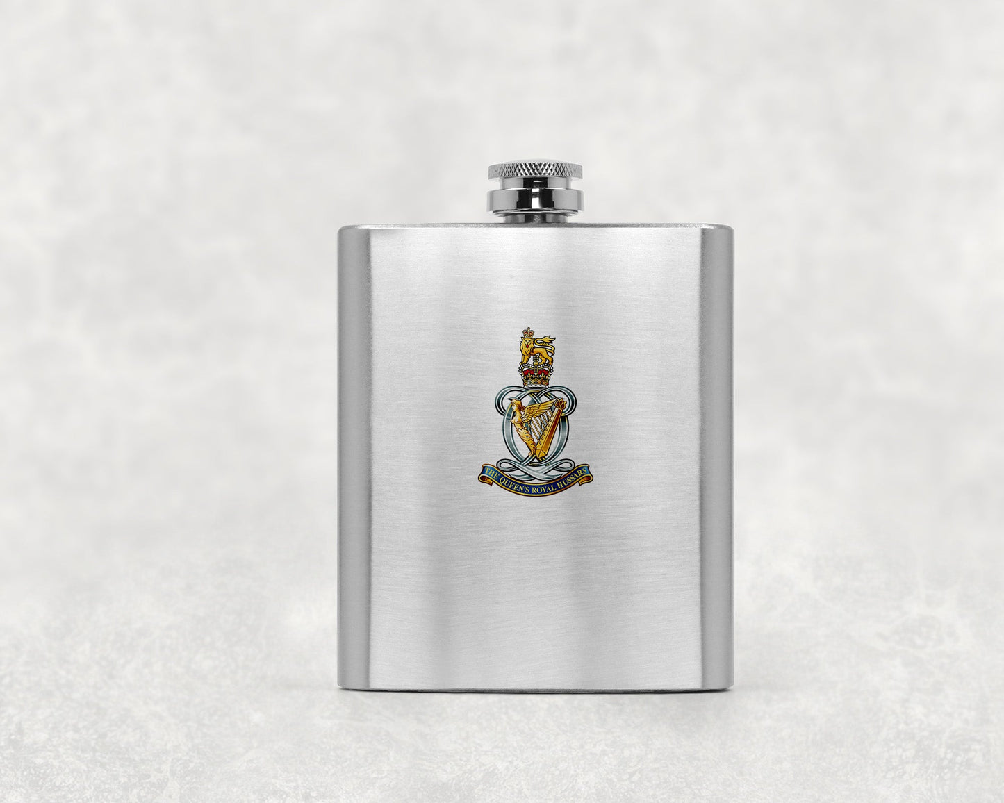 Queen's Royal Hussars - Hip Flask