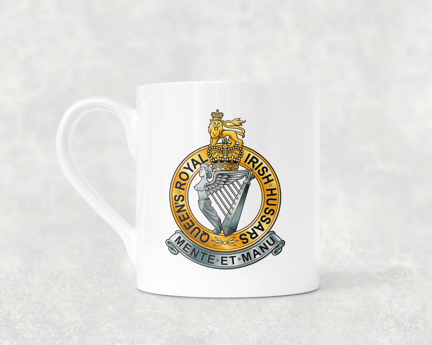 Queen's Royal Irish Hussars - Bone China Mug