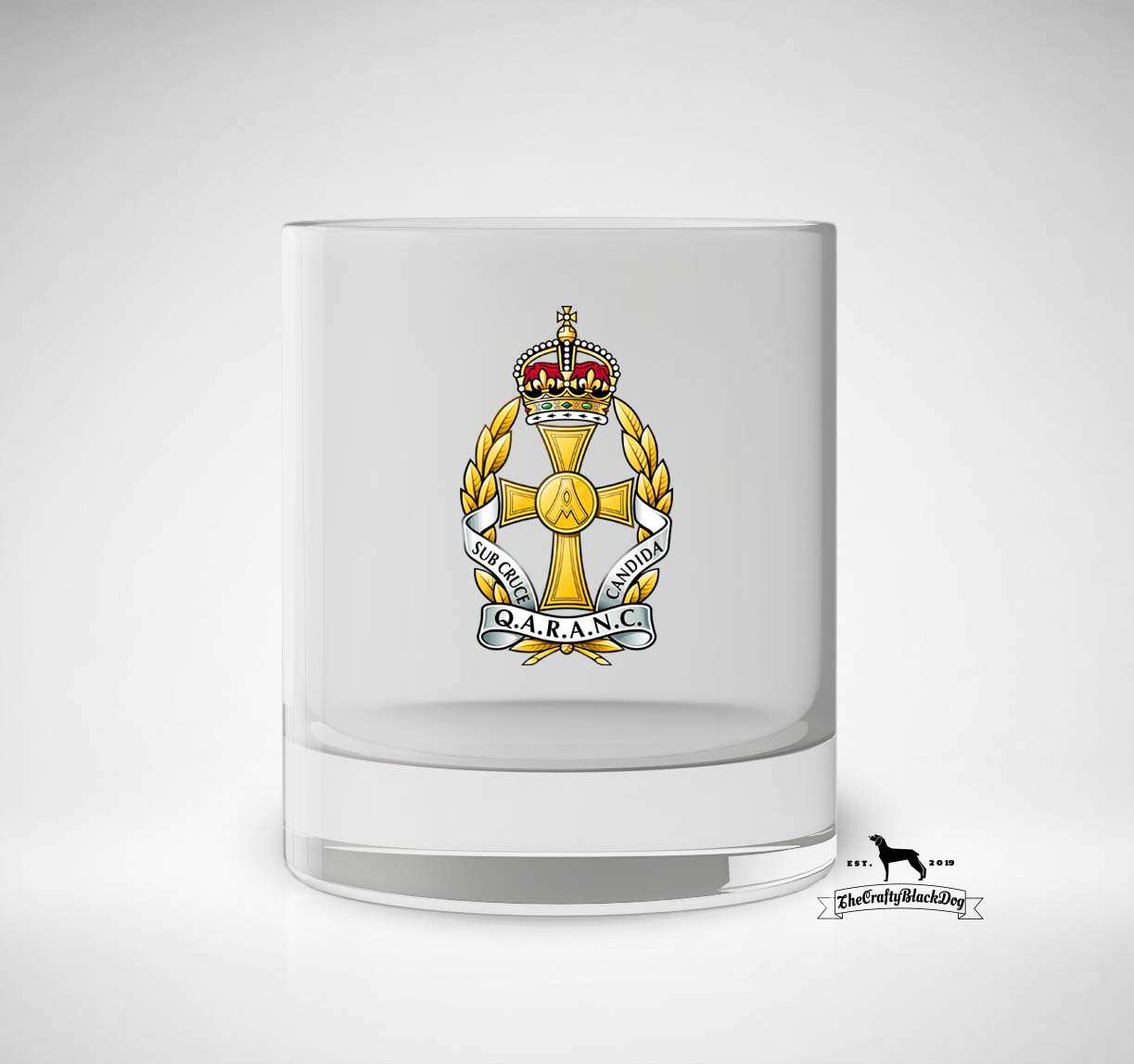 Queen Alexandra's Royal Army Nursing Corps - Whiskey/Spirit Glass KC