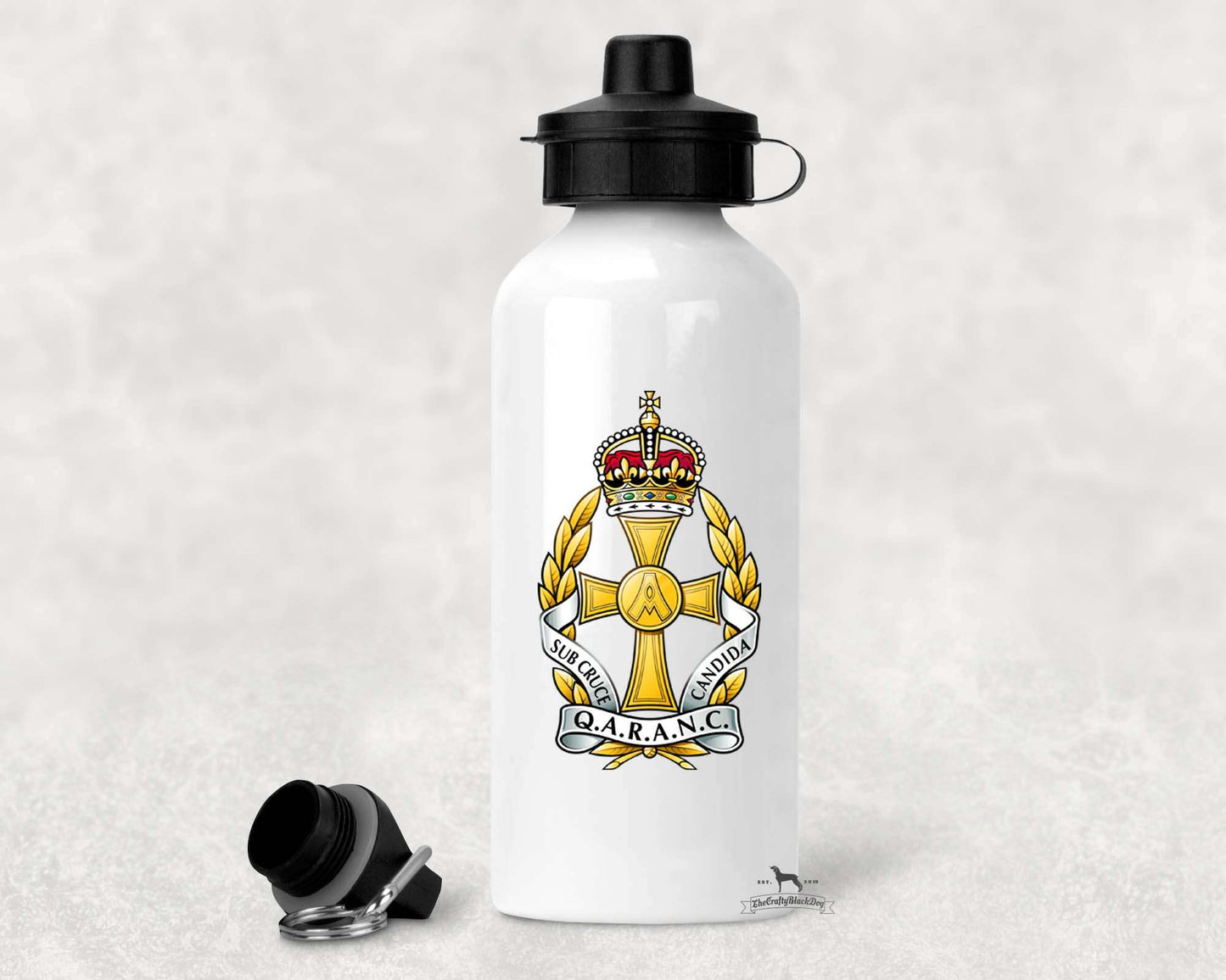 Queen Alexandra's Royal Army Nursing Corps - ALUMINIUM WATER BOTTLE (New King's Crown)