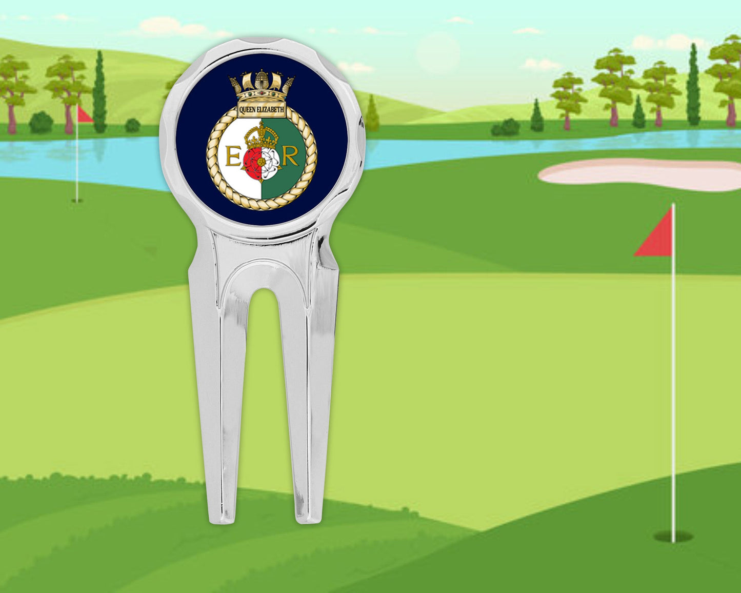 HMS Queen Elizabeth - Golf Divot Repair Tool
