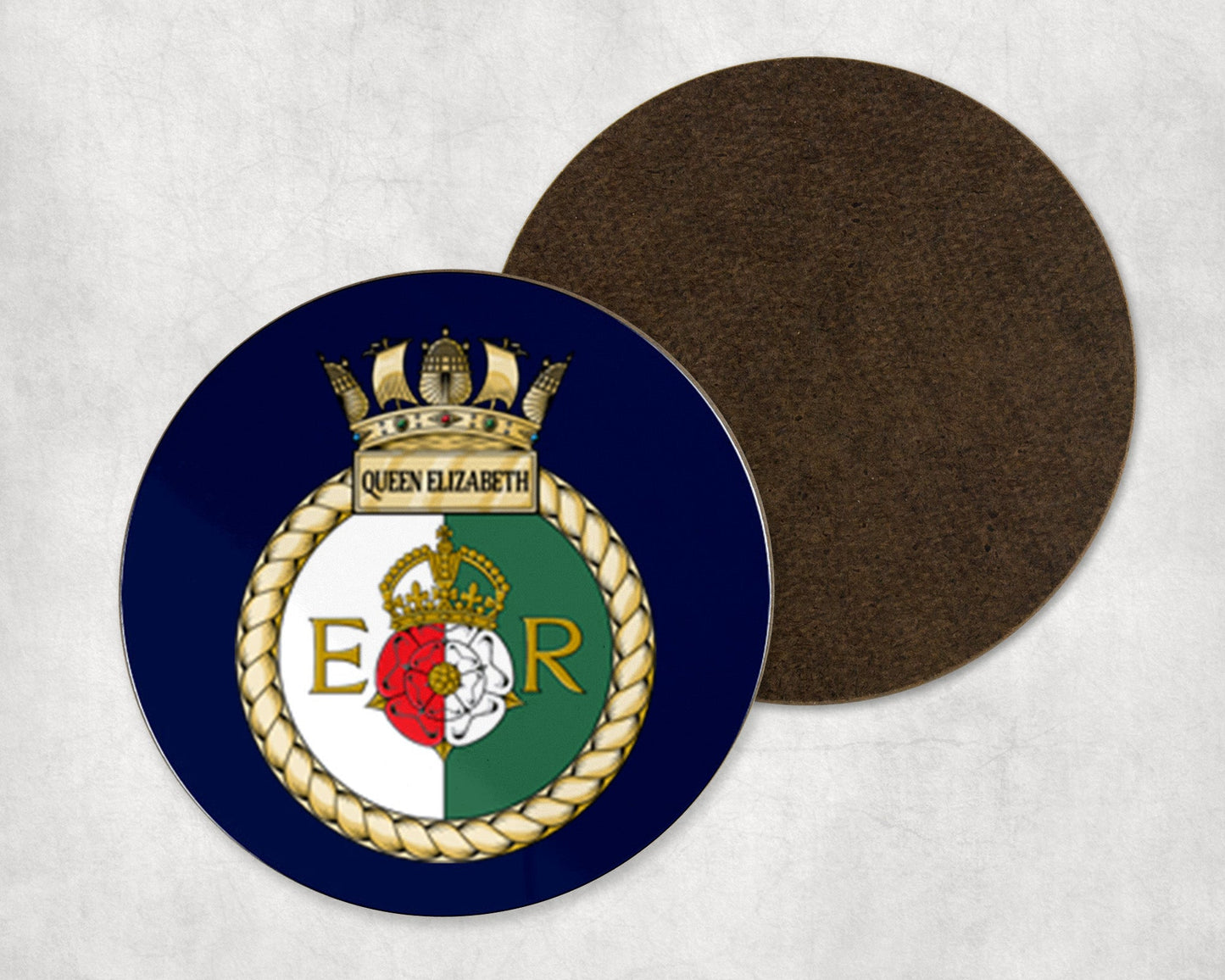 HMS Queen Elizabeth - Round Coaster Set