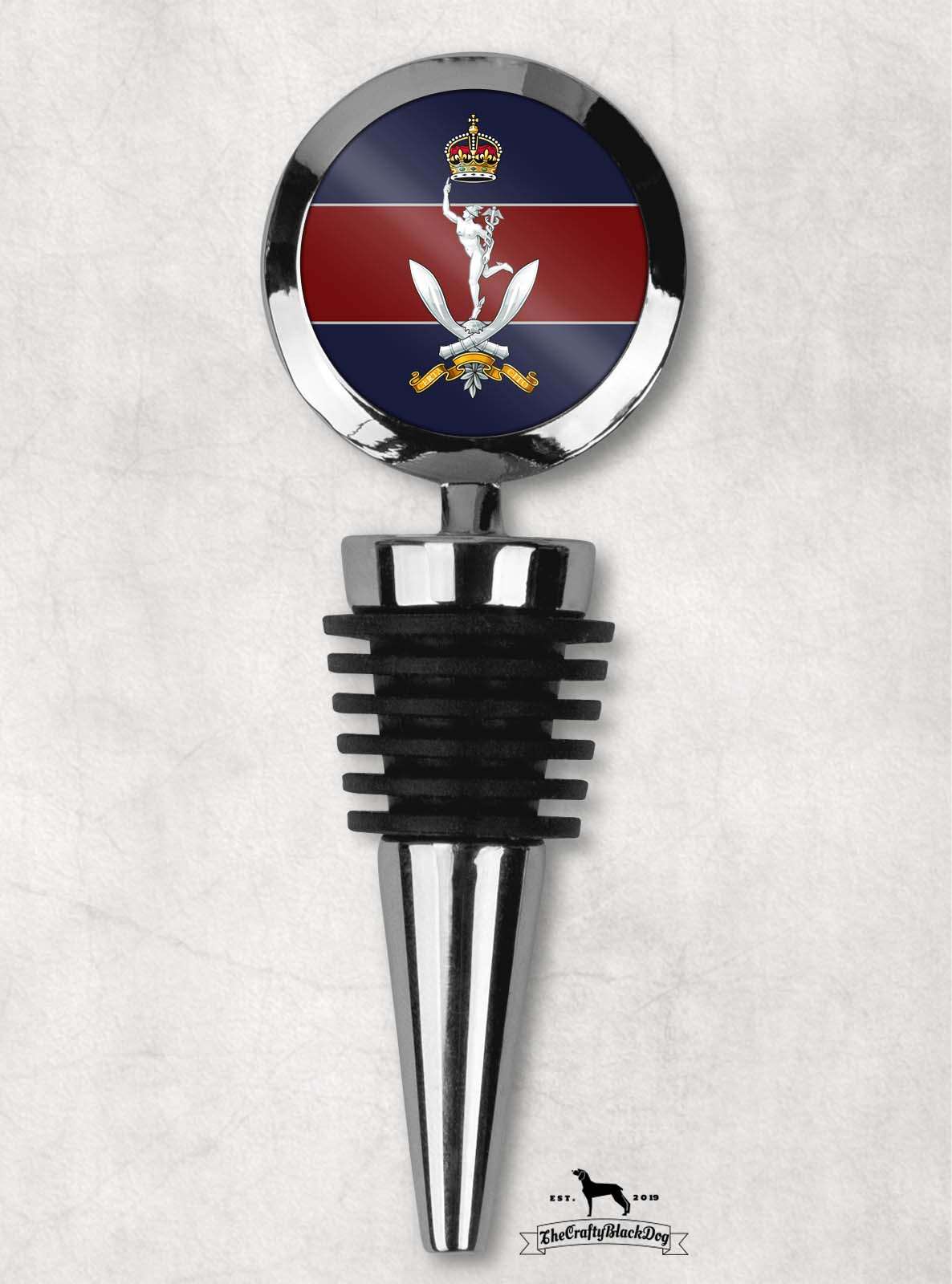 Queen's Gurkha Signals - Wine Bottle Stopper (New King's Crown)
