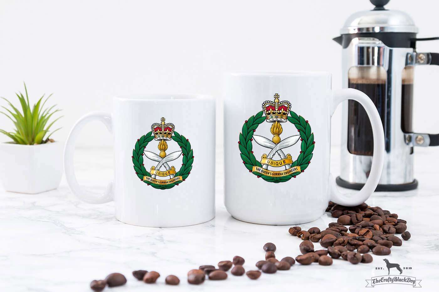 Queen's Gurkha Engineers - 11oz/15oz Mug (New King's Crown)