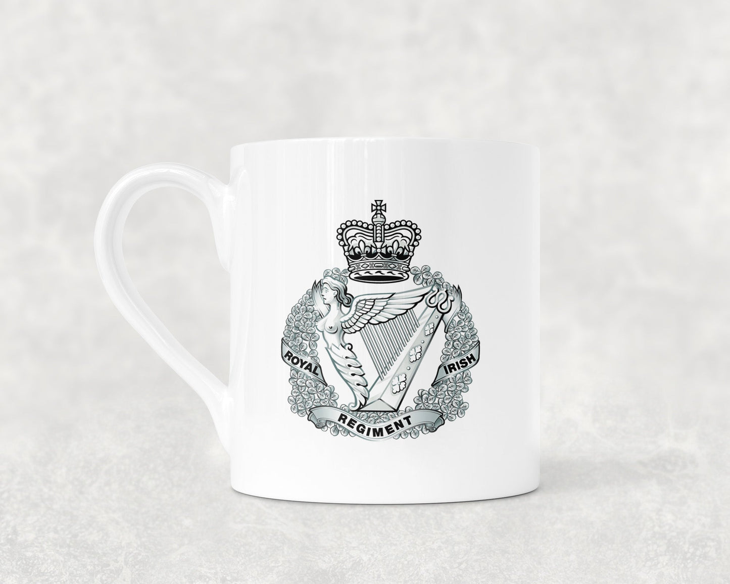 Royal Irish Regiment Crest - Bone China Mug
