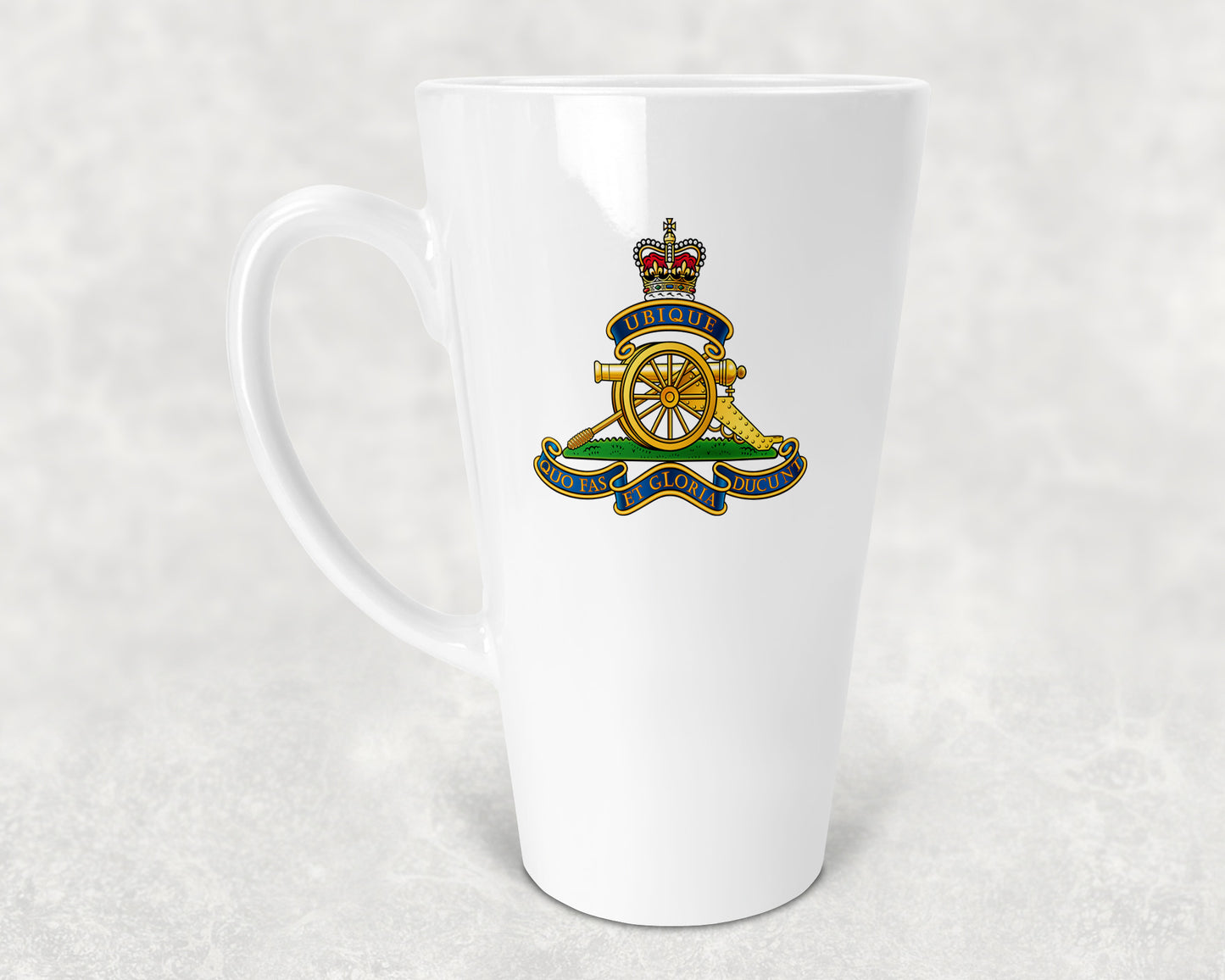 Royal Artillery Cap Badge - Latte Mug 17oz