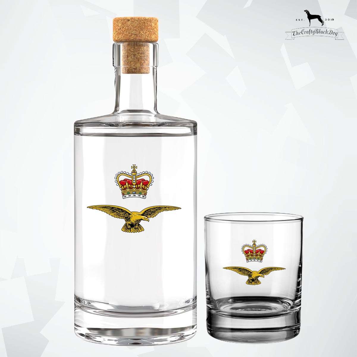 RAF Eagle & Crown - Fill Your Own Spirit Bottle