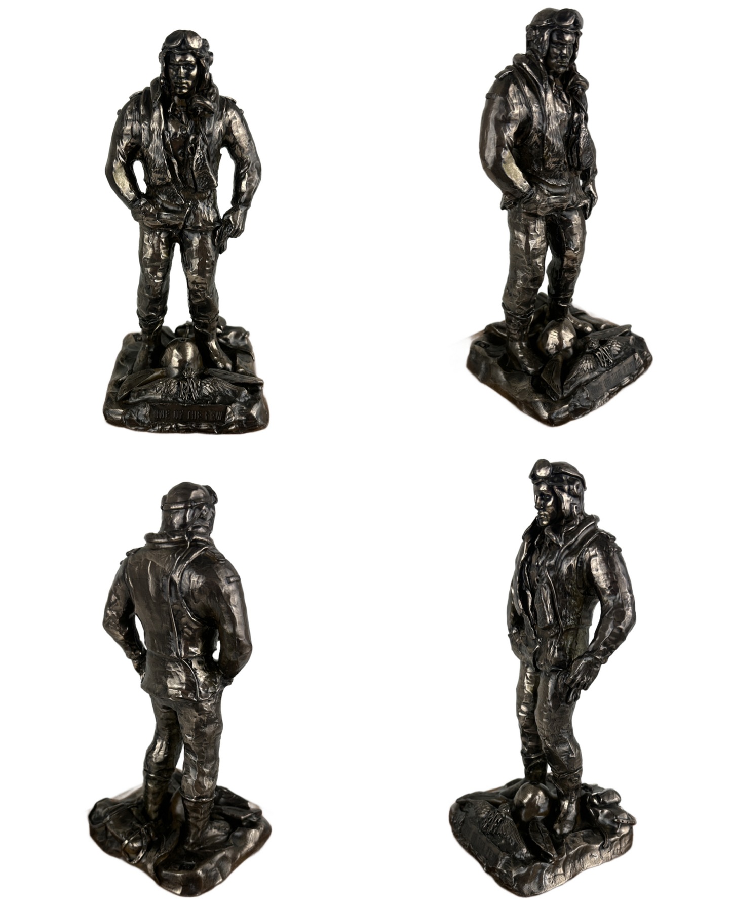 RAF WW2 Fighter Pilot Cold Cast Bronze Statue | Handmade in England