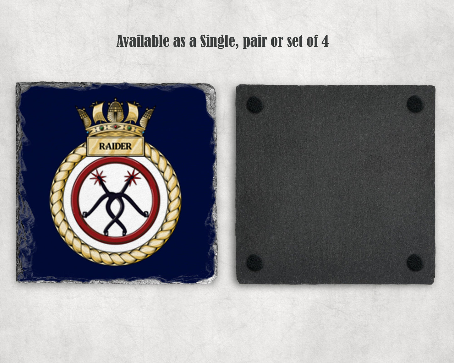 HMS Raider - Slate Coaster
