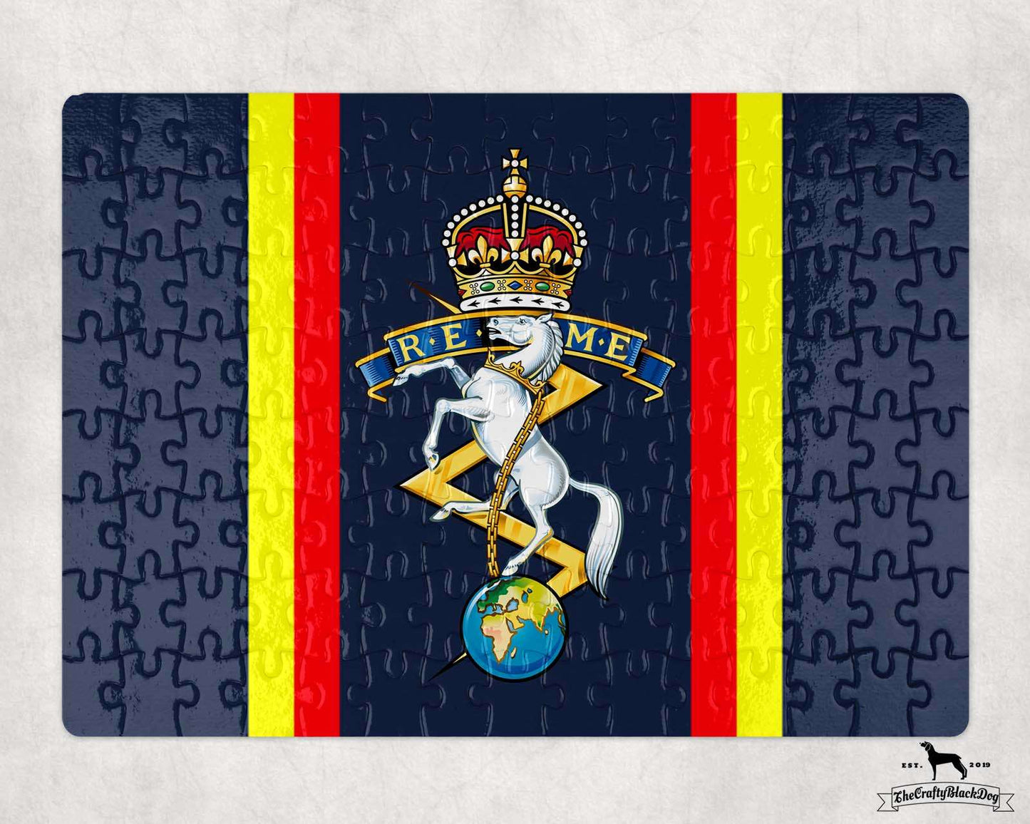 Royal Electrical and Mechanical Engineers - Jigsaw Puzzle (New King's Crown)
