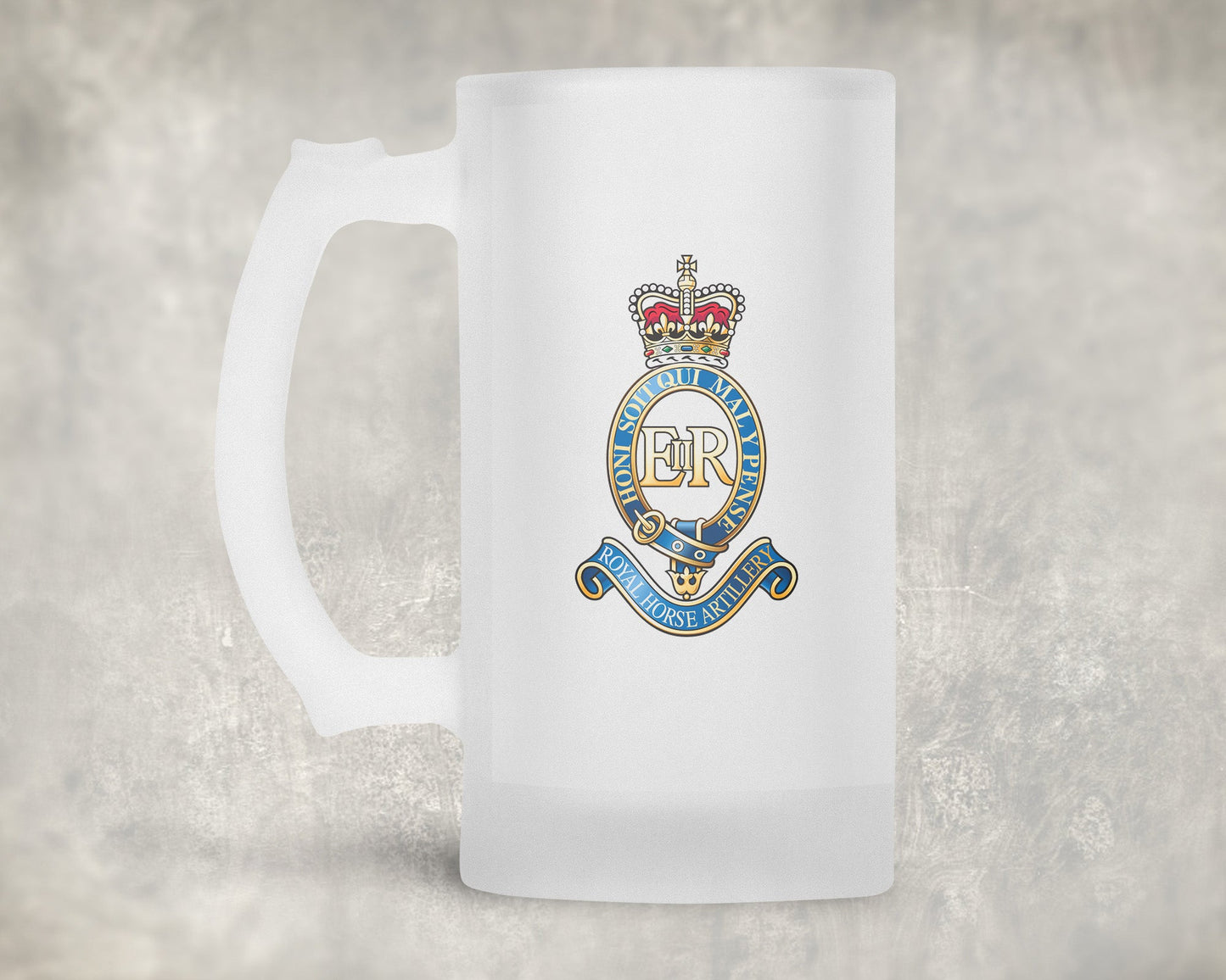 Royal Horse Artillery Cap Badge - Frosted Stein