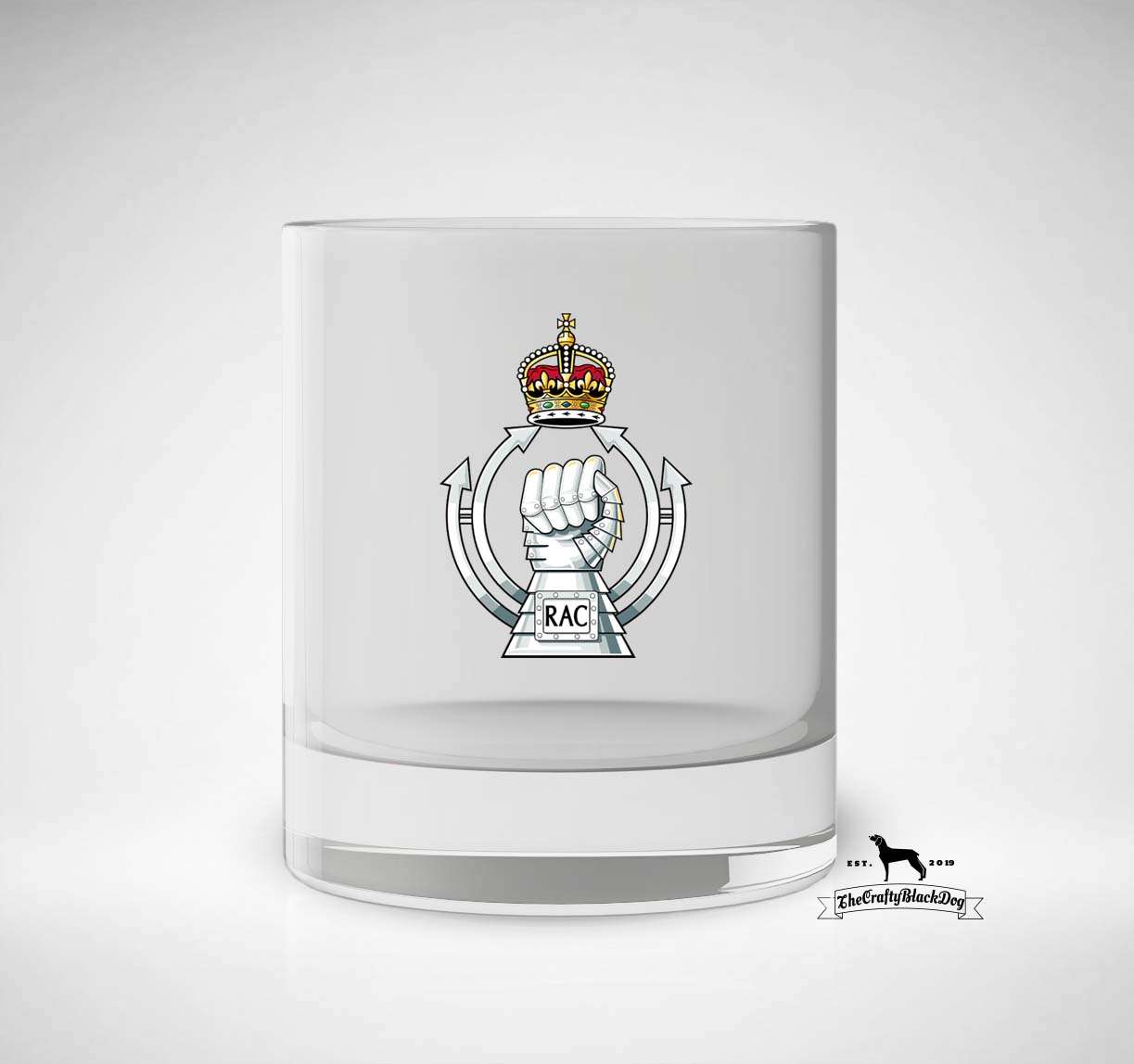 Royal Armoured Corps - Whiskey/Spirit Glass KC