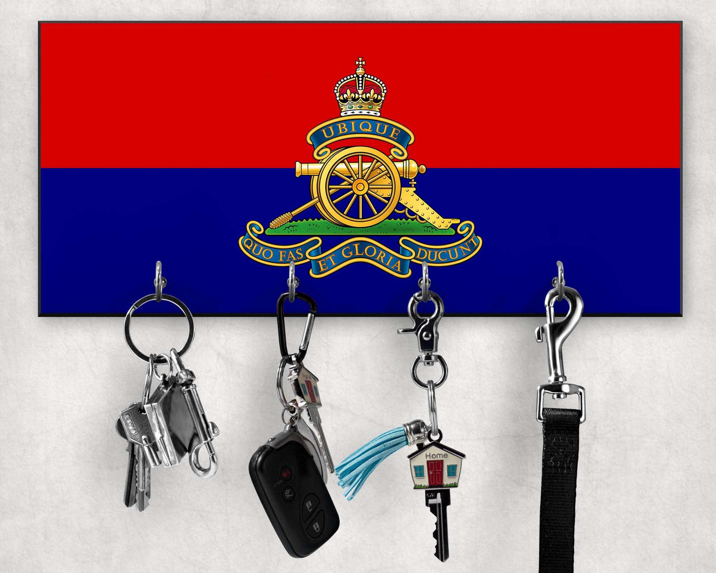 Royal Artillery - Wooden Key/Beret Hook (New King's Crown)