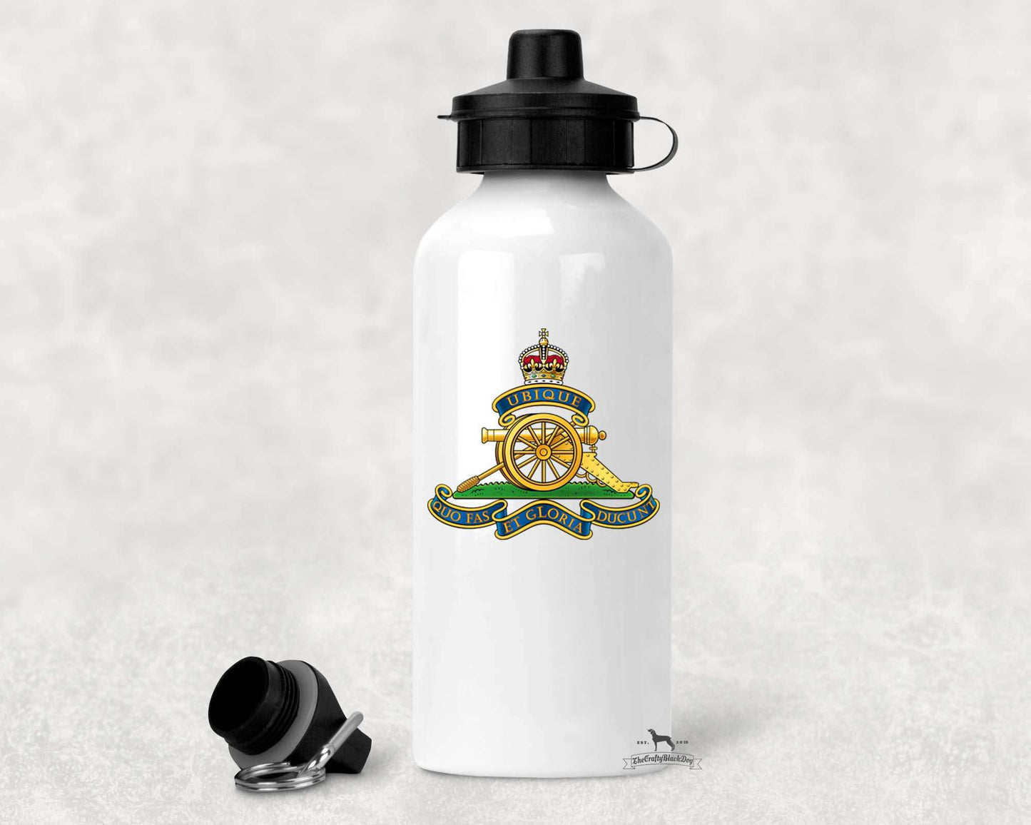 Royal Artillery - ALUMINIUM WATER BOTTLE (New King's Crown)