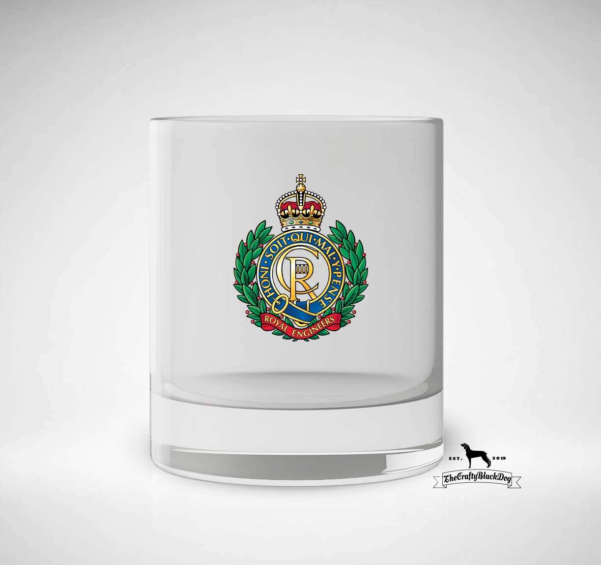 Royal Engineers - Whiskey/Spirit Glass KC