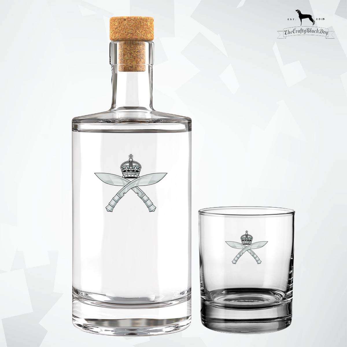 Royal Gurkha Regiment - Fill Your Own Spirit Bottle (New King's Crown)