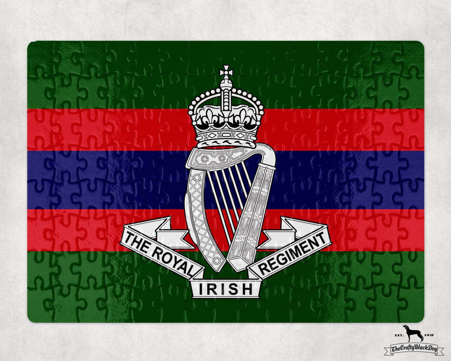 Royal Irish Regiment Crest - Jigsaw Puzzle (New King's Crown)