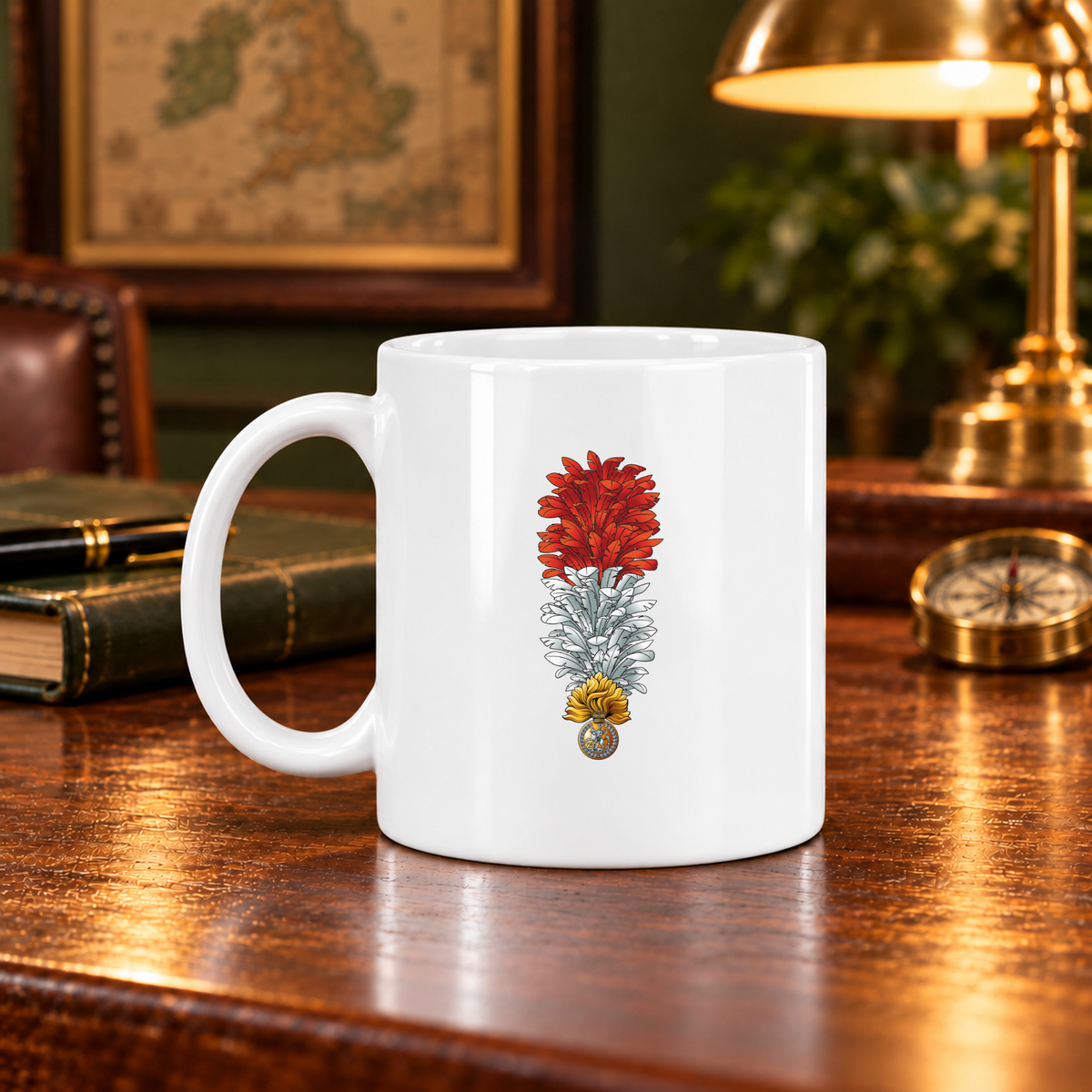 Royal Regiment of Fusiliers Hackle - 11oz Mug | The Crafty Black Dog