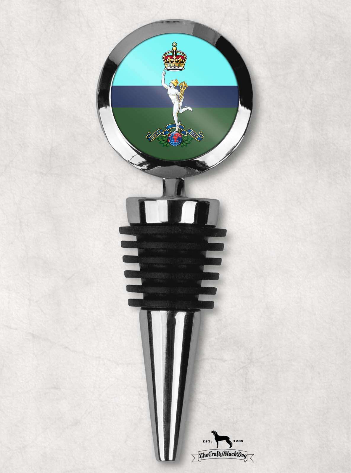 Royal Corps of Signals - Wine Bottle Stopper (New King's Crown)