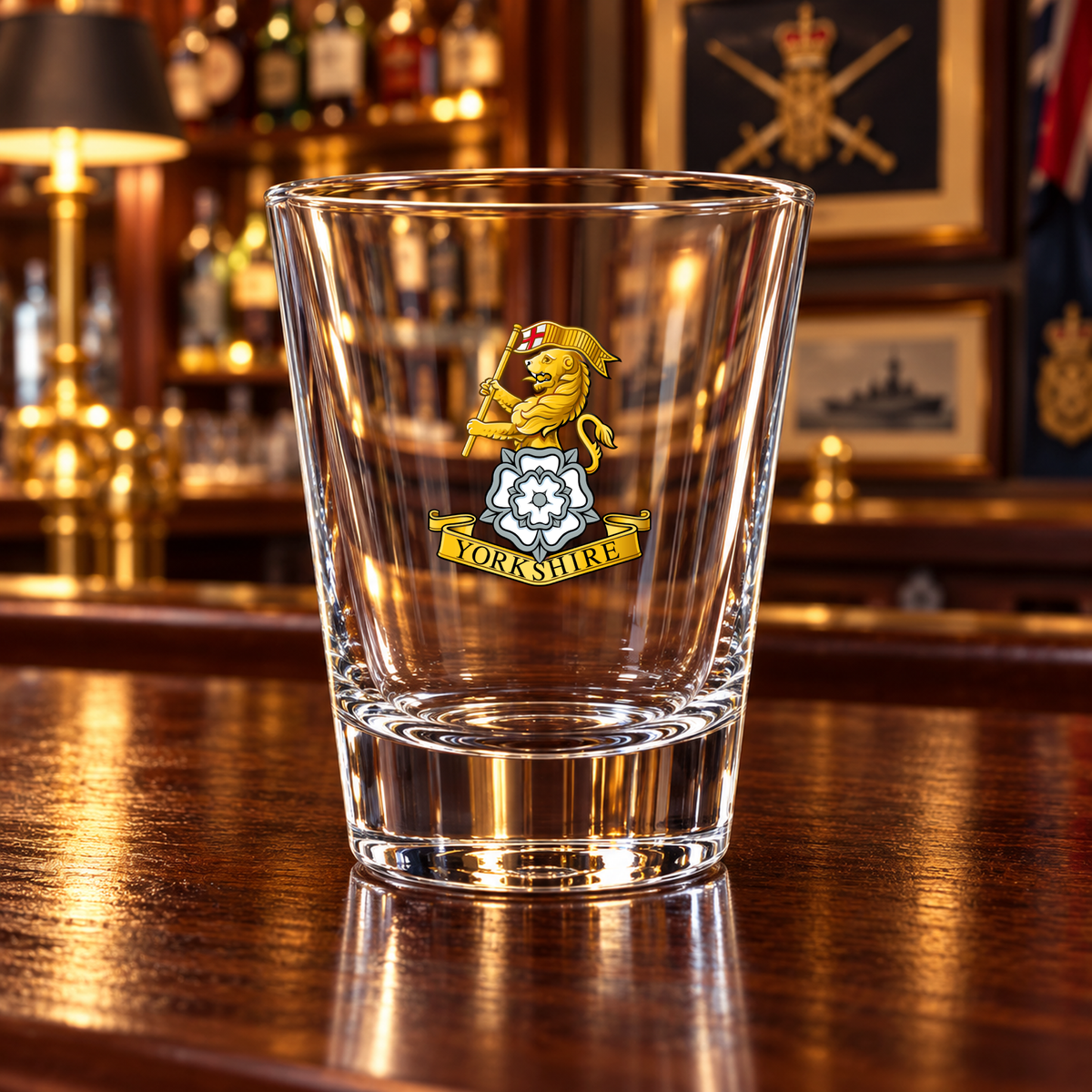 Royal Yorkshire Regiment - Shot Glasses | The Crafty Black Dog — Frosted_Shot_Glass_Military_Bar_Smart_Object copy