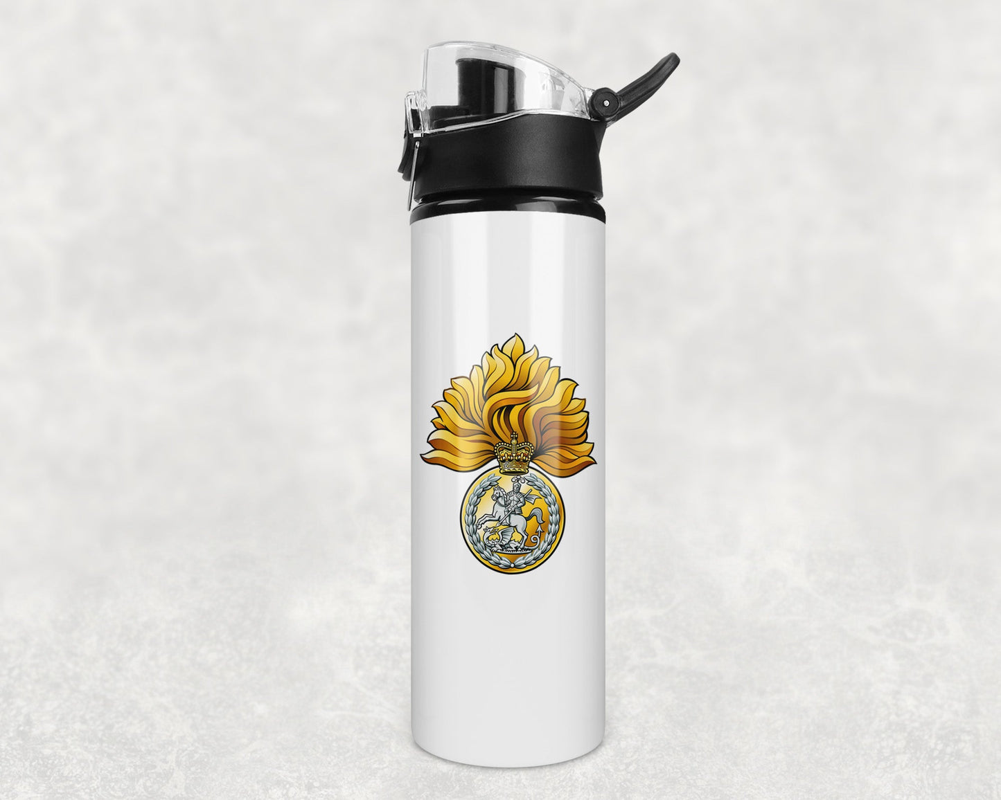 Royal Regiment of Fusiliers Crest - Flip Top Water Bottle