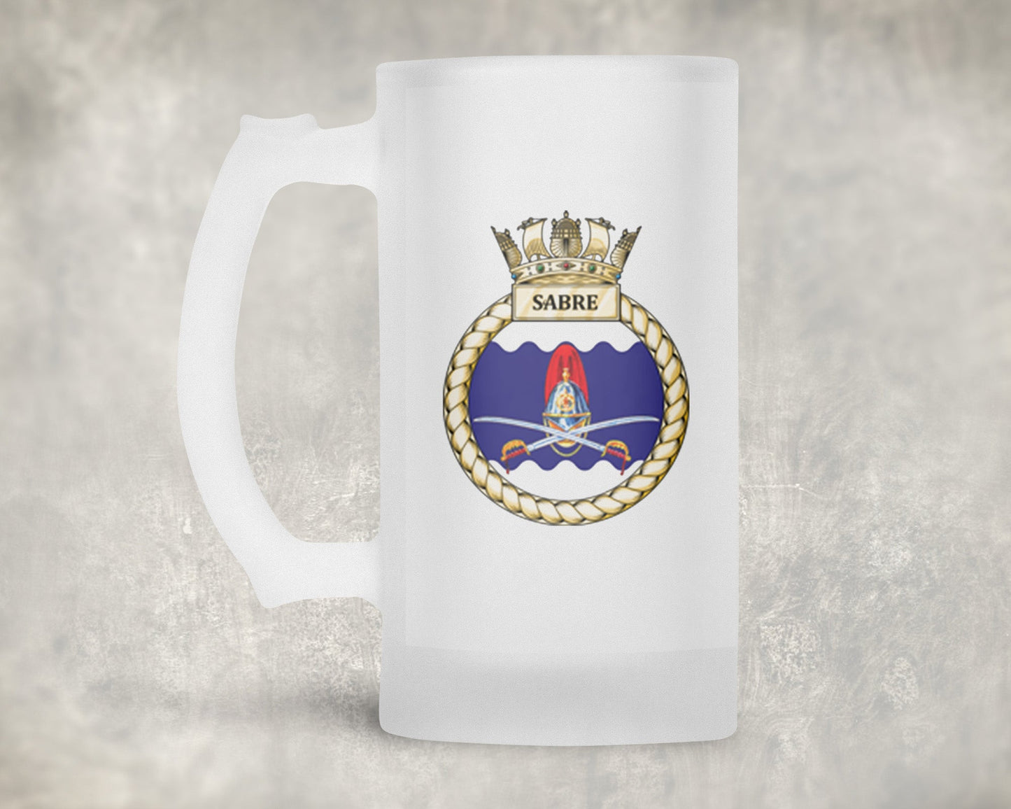 HMS Sabre - Frosted Stein/Tankard/Beer Mug - Frosted Stein/Tankard/Beer Mug