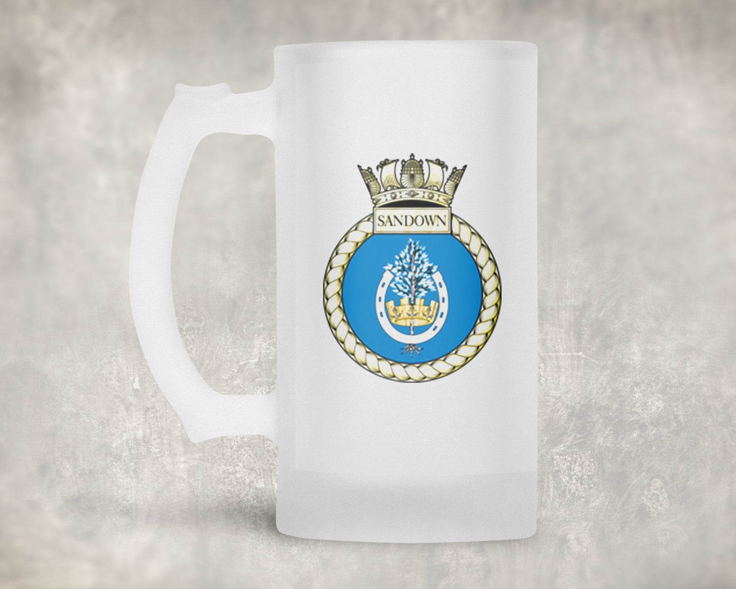 HMS Sandown - Frosted Stein/Tankard/Beer Mug - Frosted Stein/Tankard/Beer Mug