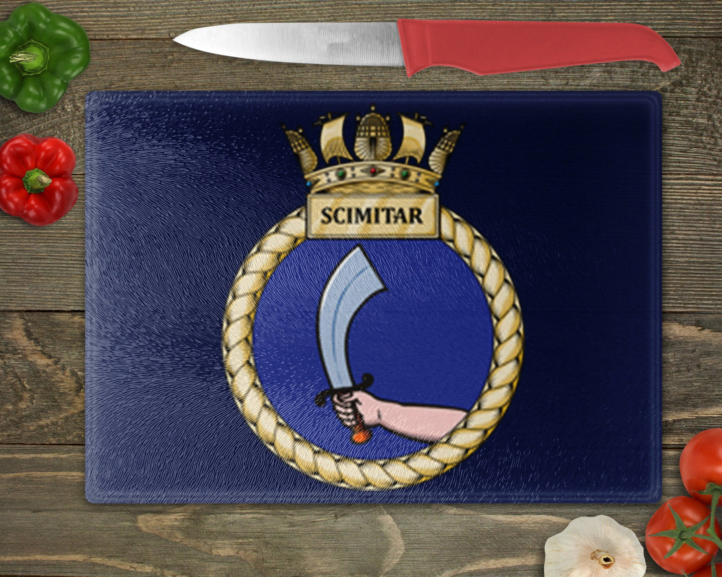 HMS Scimitar - Cutting Board
