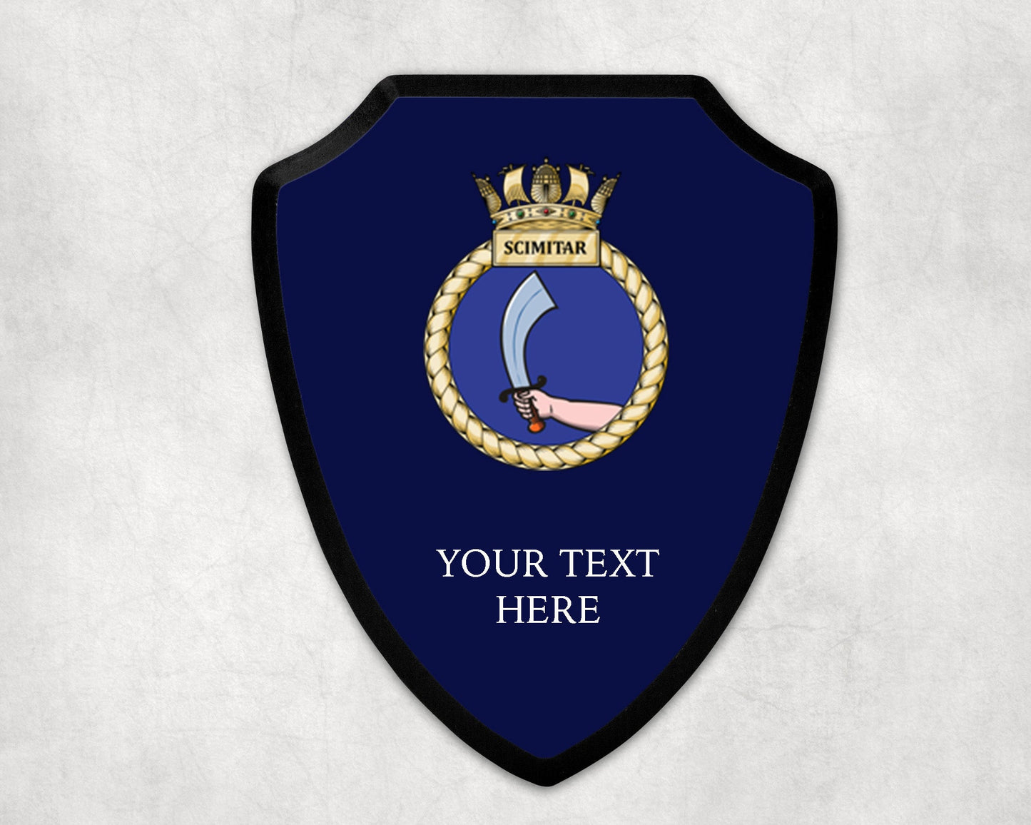 HMS Scimitar - Royal Navy Printed Wall Shield