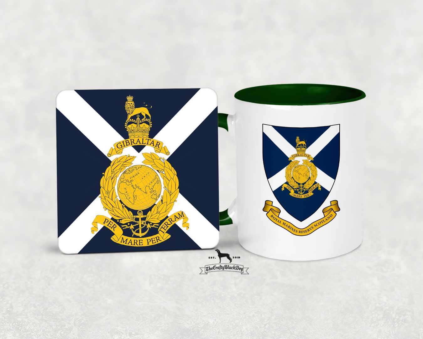 Royal Marines Reserve Scotland - Mug and Coaster Set (RMR)