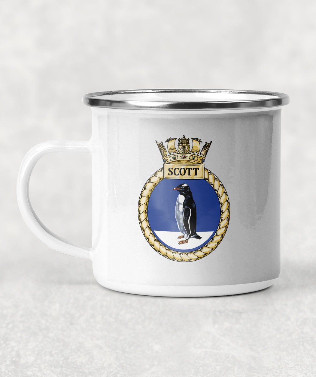 HMS Scott - Enamel Mug