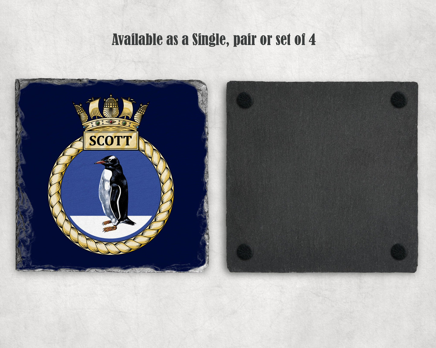 HMS Scott - Slate Coaster