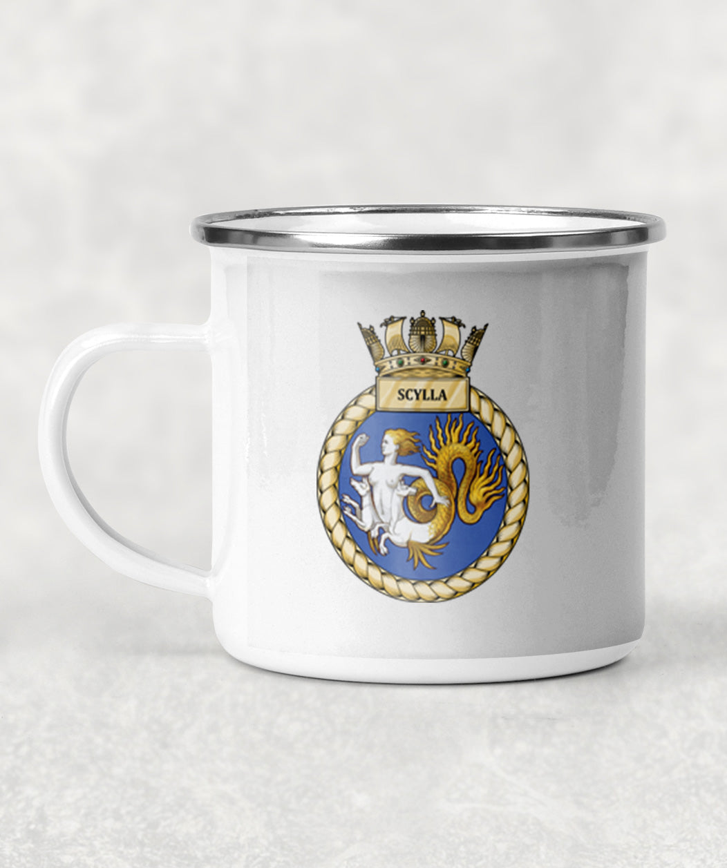 HMS Scylla - Enamel Mug