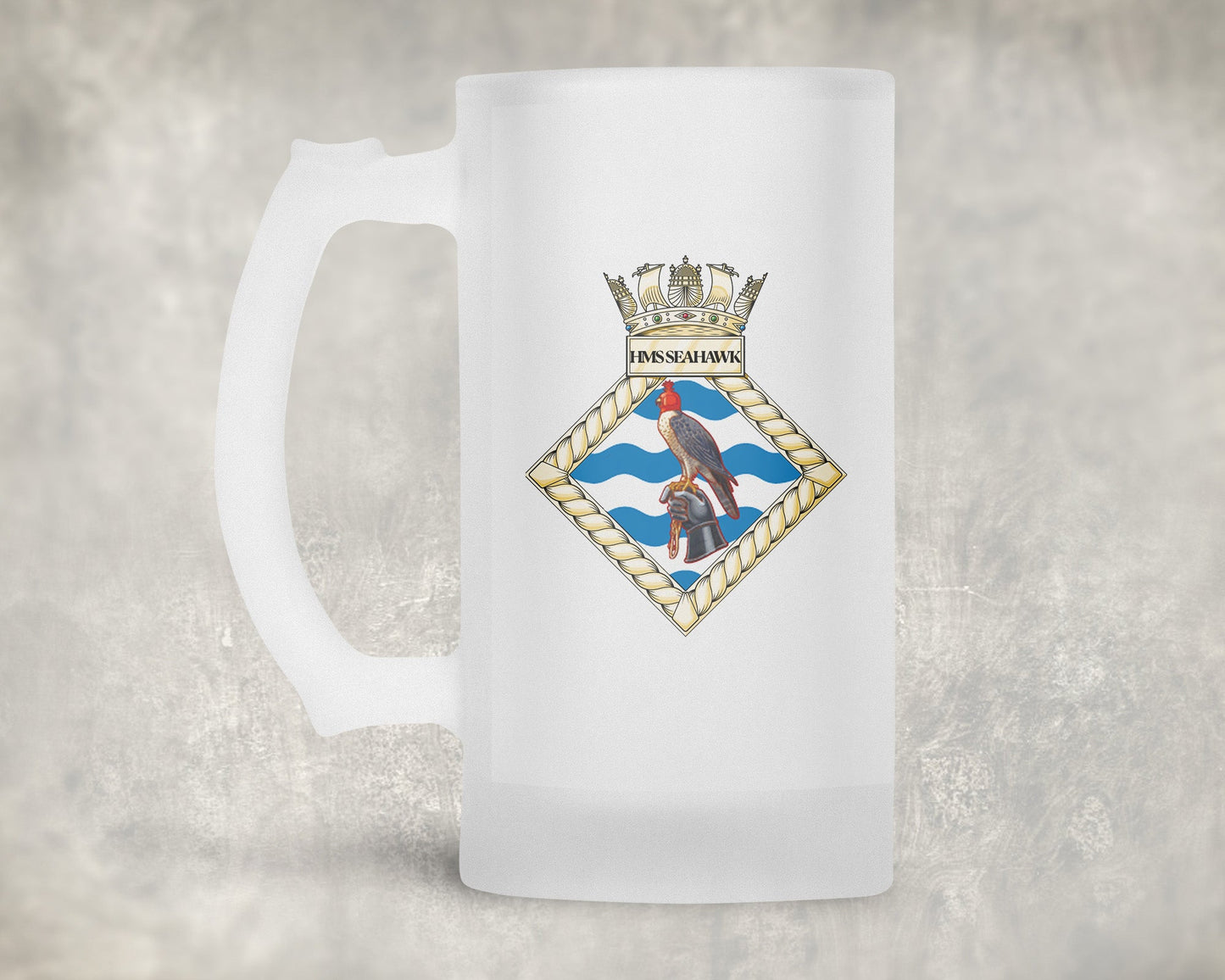 HMS Seahawk - Frosted Stein/Tankard/Beer Mug - Frosted Stein/Tankard/Beer Mug