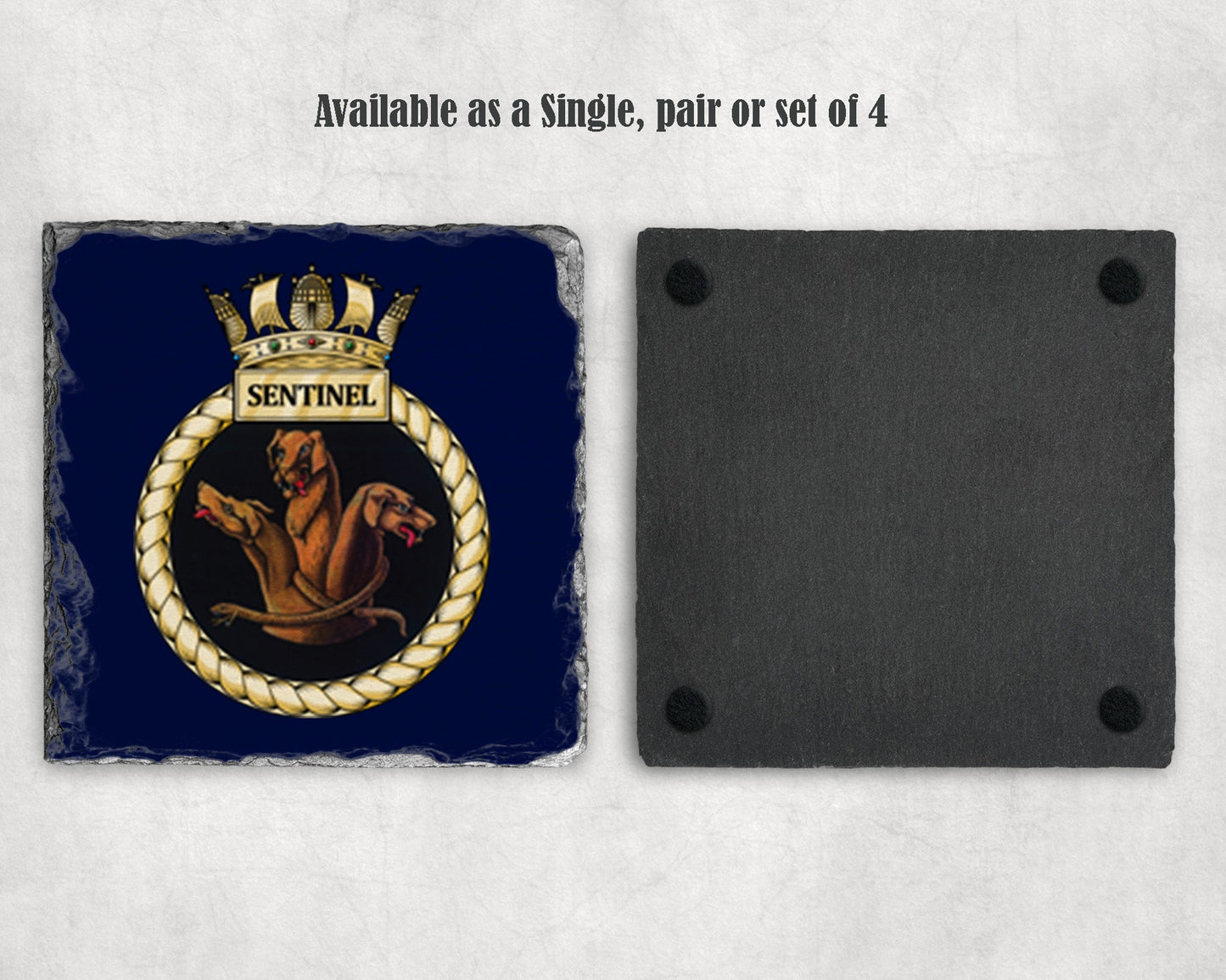 HMS Sentinel - Slate Coaster